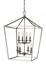  10268 PC - Lacey 19" Pendant Style Cage Chandelier